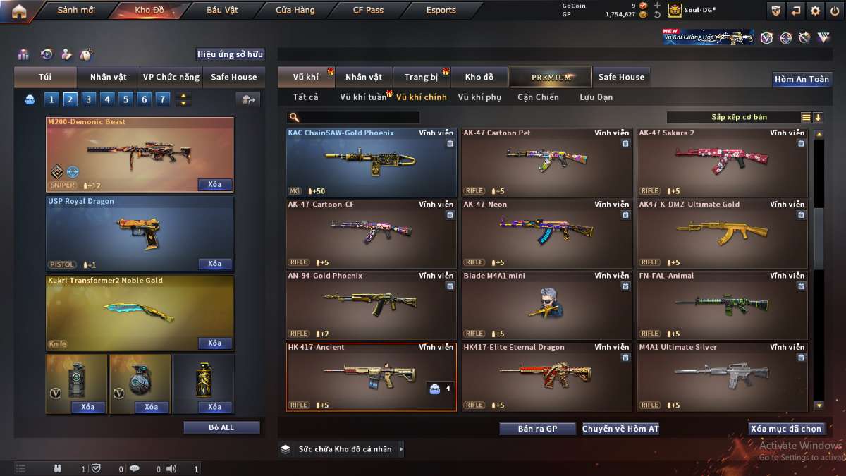 shop acc cf uy tin gia re
